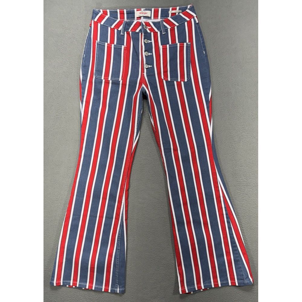 Wrangler Striped Red and Blue Women's  Wrangler Jeans